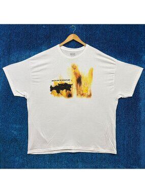 Nine Inch Nails The Downward Spiral White T-Shirt Size XXXL